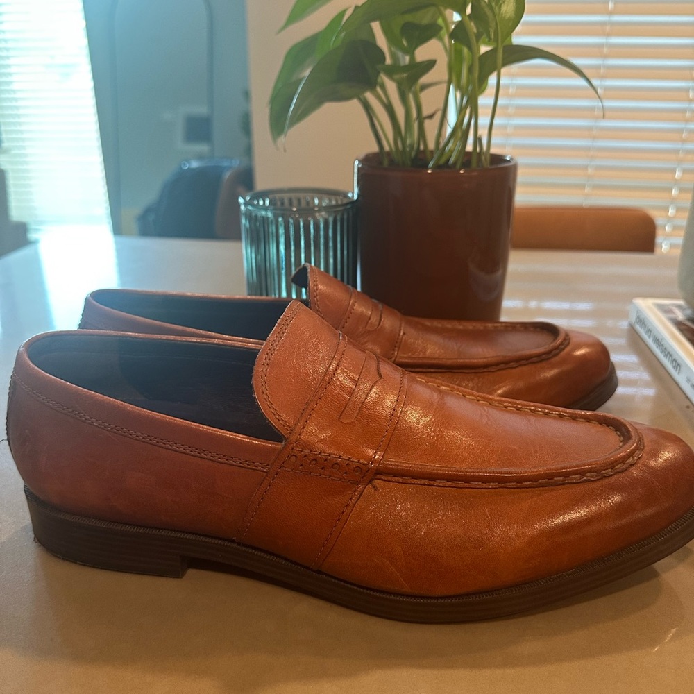 Cole Haan Penny Loafers Brown Leather 11.5 M